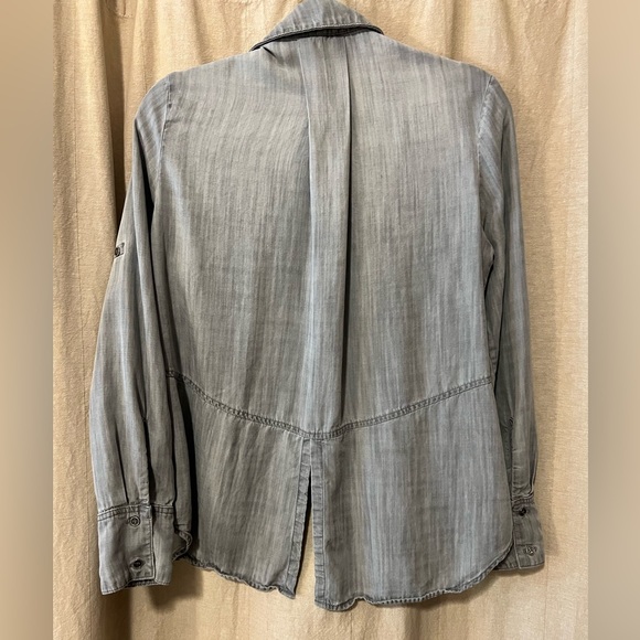 Bella Dahl Anthropologie Button Down Long Sleeve Pocket Shirt - Picture 3 of 6